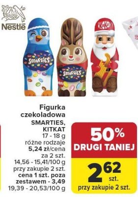 Figurka czekoladowa, różne rodzaje promocja w Carrefour