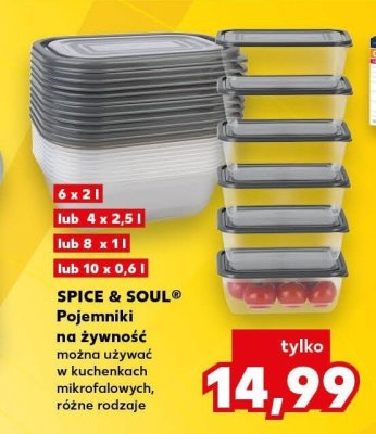 Pojemniki na żywność Spice&soul promocja w Kaufland