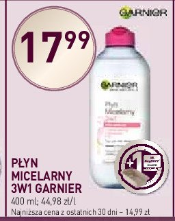 Płyn micelarny do skóry wrażliwej Garnier skin naturals promocja