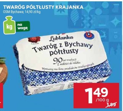 Twaróg półtłusty krajanka OSM SKOCZÓW promocja w Stokrotka