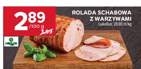 Rolada schabowa z warzywami Lukullus promocja w Stokrotka