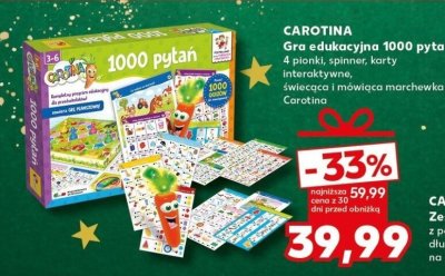 CAROTINA Gra edukacyjna 1000 pytań promocja w Kaufland