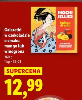 Galaretki w czekoladzie o smaku winogrona promocja w Lidl
