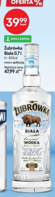 Wódka Żubrówka Biała 0,7l promocja w Żabka