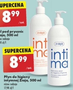 Kremowy płyn do higieny intymnej z kwasem hialuronowym Ziaja promocja