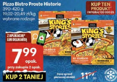 Pizza Bistro Proste Historie wybrane rodzaje promocja w Delikatesy Centrum