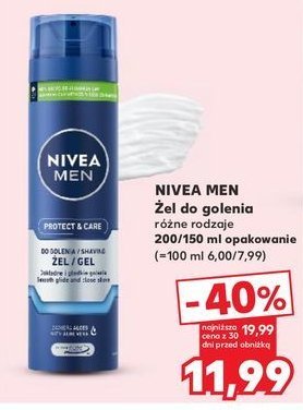 Żel do golenia Nivea men protect & care promocja