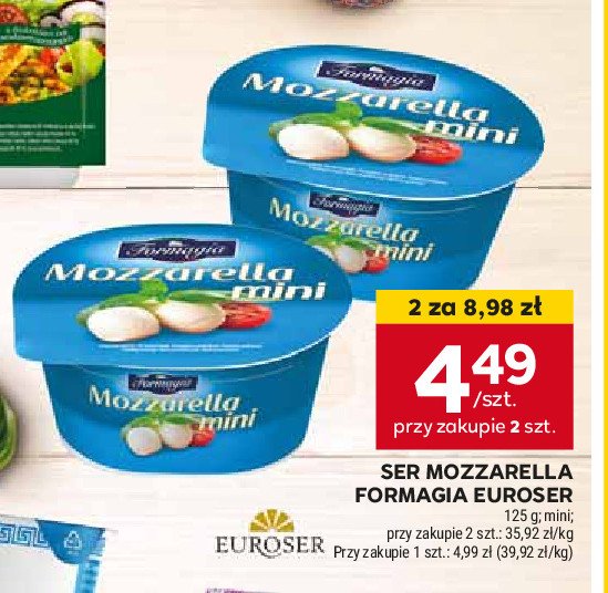 Mozzarella mini Formagia promocja