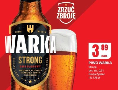 Piwo Warka Strong promocja w Chorten