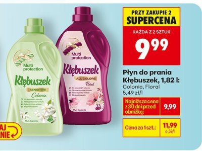 Płyn do prania Floral, 1,82 l promocja w Biedronka