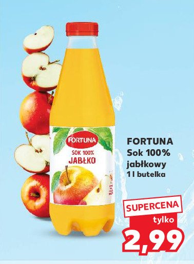Sok 100% jabłkowy Fortuna promocja w Kaufland