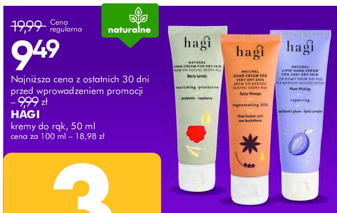 Krem do rąk korzenna pomarańcza Hagi natural promocja