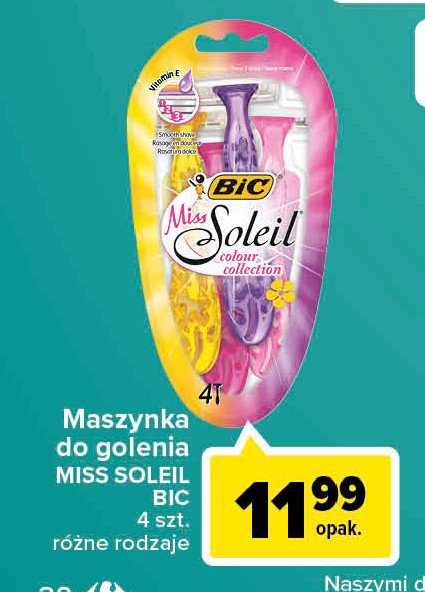 Maszynka do golenia colour Bic miss soleil promocje