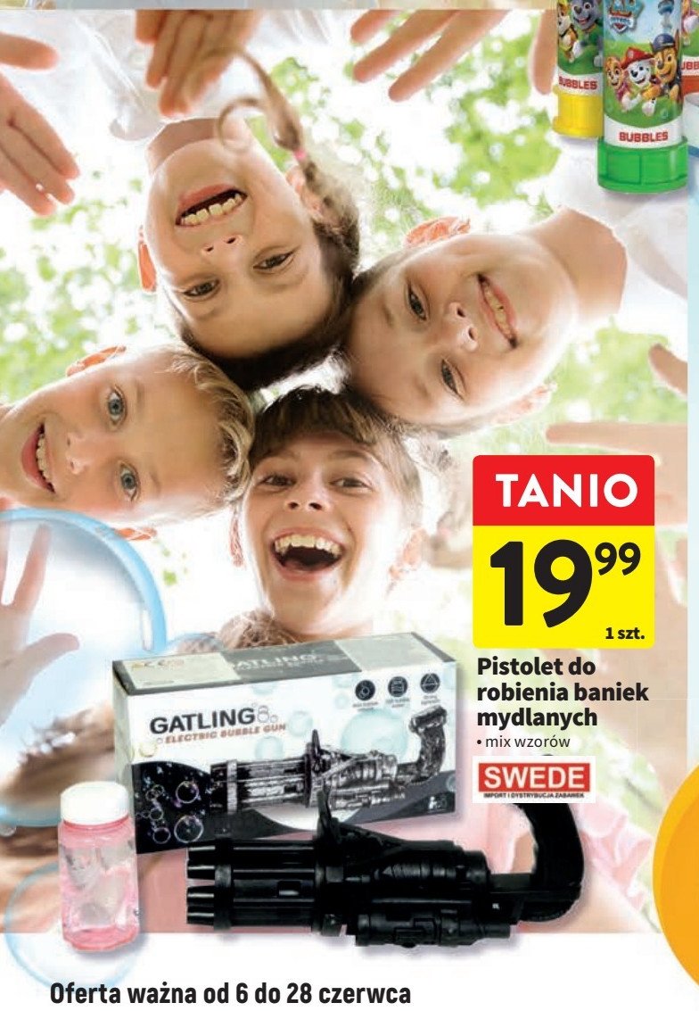 Pistolet do robienia baniek mydlanych Swede promocja