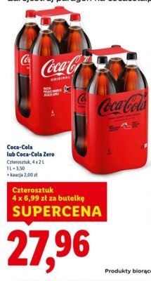 Napój gazowany  4 x 2 l promocja w Lidl