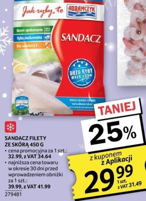 Sandacz filety ze skórą 450 g promocja w Selgros