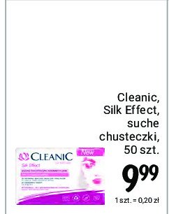 Chusteczki kosmetyczne suche silk effect Cleanic promocja
