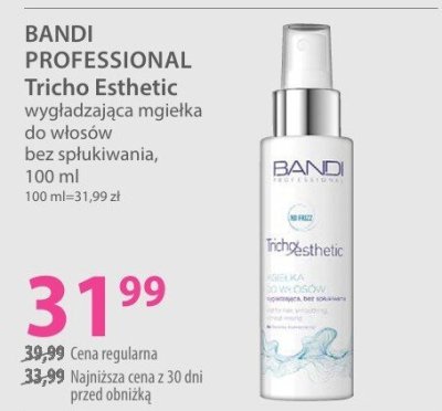 Mgiełka BANDI PROFESSIONAL Tricho Esthetic wygładzająca do włosów bez spłukiwania promocja w Hebe