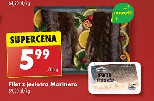 Filet z jesiotra ze skórą Marinero promocja