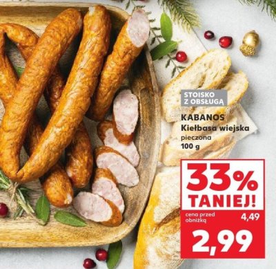 Kiełbasa wiejska pieczona 100 g promocja w Kaufland