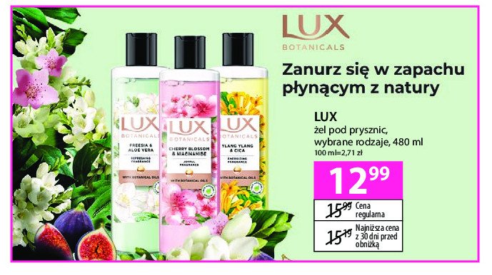 Żel pod prysznic cherry blossom Lux botanicals promocja