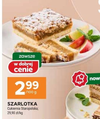 Szarlotka cukiernia staropolska promocja w Stokrotka