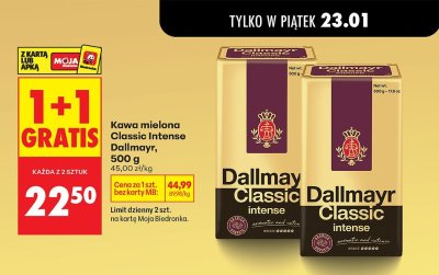 Kawa mielona Classic Intense 500 g promocja w Biedronka