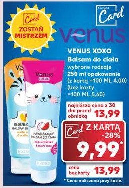 Balsam do ciała regenerujący Venus xoxo promocja