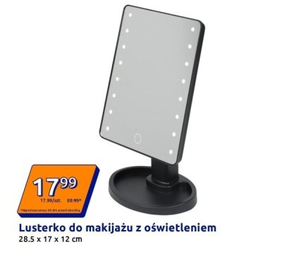 Lusterko do makijażu z oświetleniem promocja w Action
