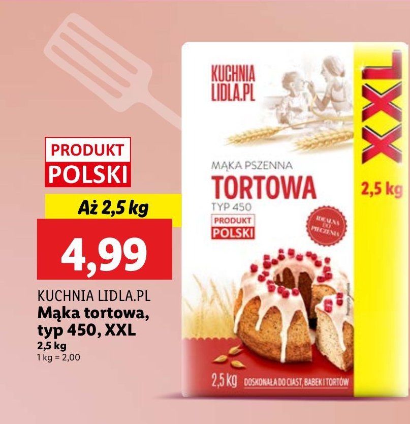 Mąka pszenna tortowa typ 450 Kuchnia lidla.pl promocja