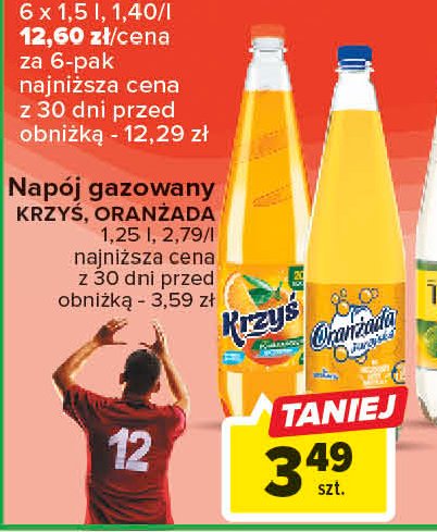Napój żółty Jurajska oranżada promocja