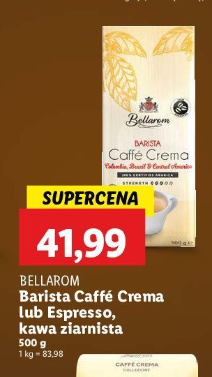Kawa Bellarom cafe crema promocja