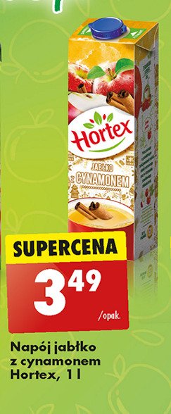 Napój jabłko-cynamon Hortex promocja w Biedronka