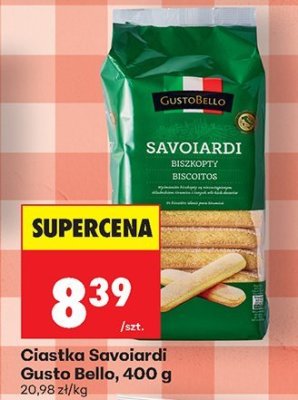 Ciastka Savoiardi Gusto Bello promocja w Biedronka