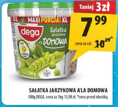 Sałatka jarzynowa ala domowa Dega promocja w Arhelan