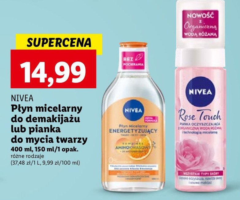 Płyn micelarny energetyzujący Nivea promocja