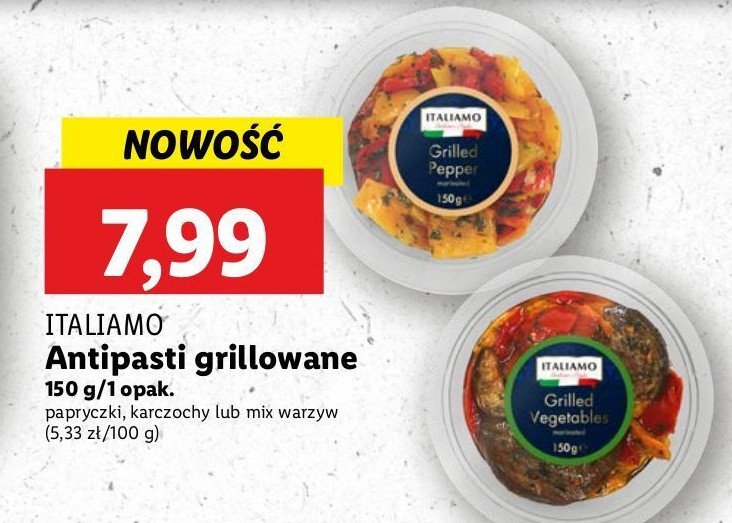 Antipasti grillowany mix warzyw Italiamo promocja