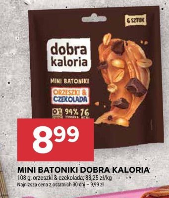 Mini batoniki Dobra Kaloria promocja w Stokrotka