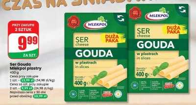 Ser Gouda plastry promocja w Dino