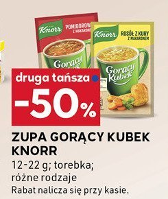 Zupa gorący kubek Knorr promocja w Stokrotka