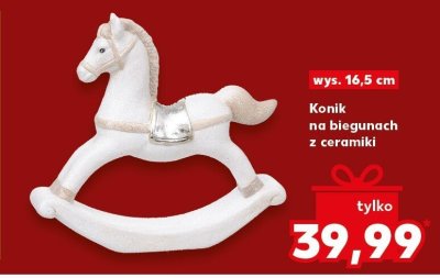 Konik na biegunach z ceramiki wys. 16,5 cm promocja w Kaufland
