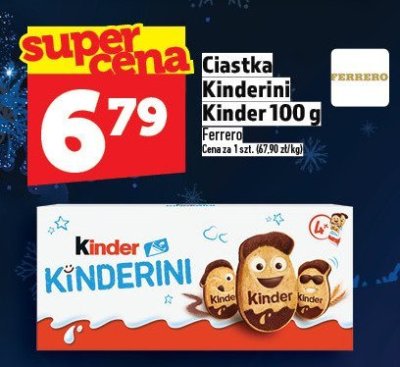 Ciastka Kinderini Kinder 100g promocja w TOPAZ