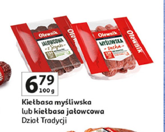 Kiełbasa jałowcowa Olewnik promocja w Auchan