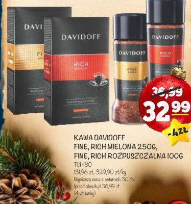 Kawa Davidoff Rich rozpuszczalna 100g promocja w Arhelan