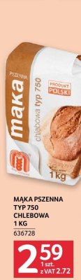 Mąka pszenna typ 750 chlebowa 1kg promocja w Selgros