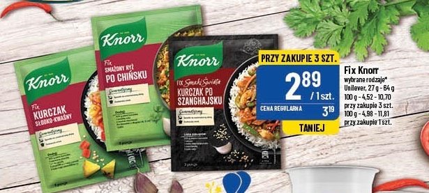 Smażony ryż po chińsku Knorr fix promocja