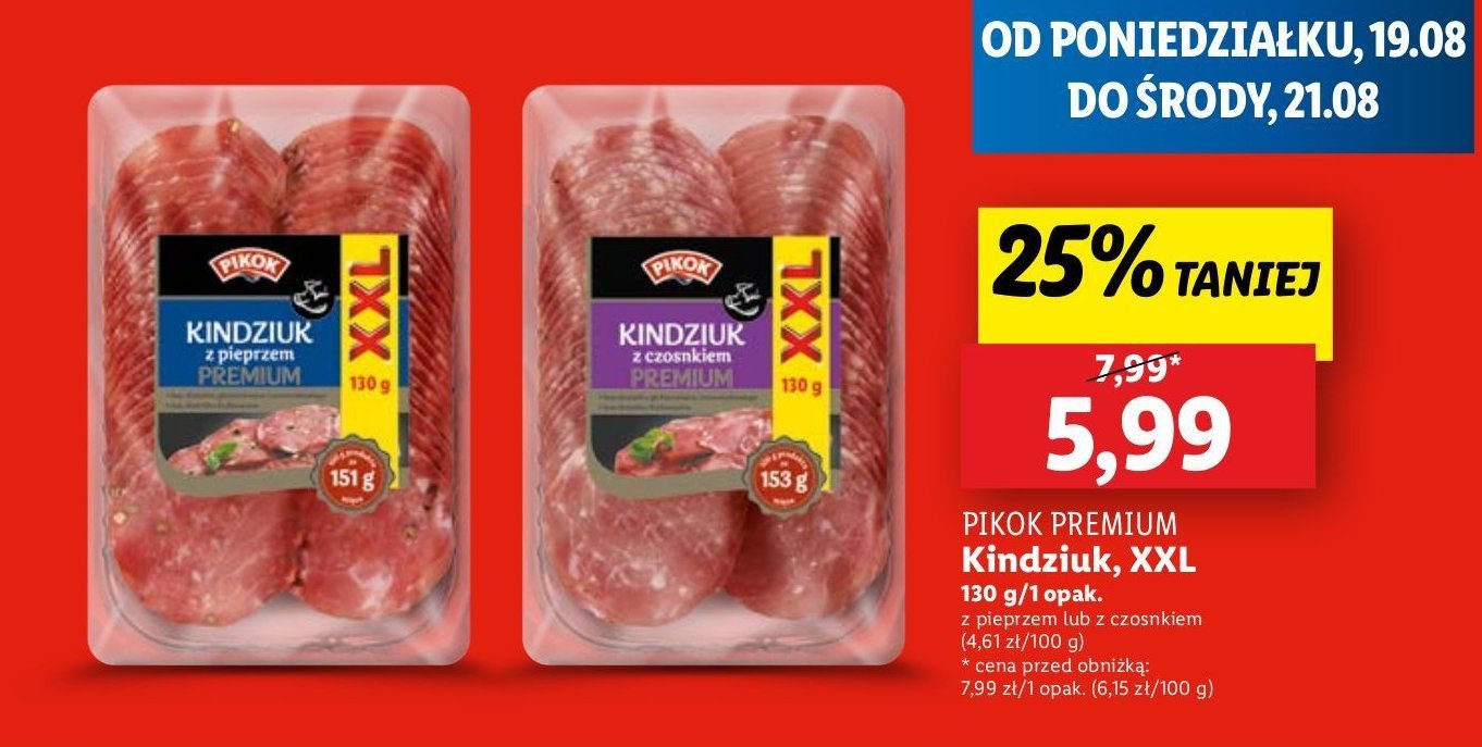 Kindziuk z pieprzem Pikok promocja