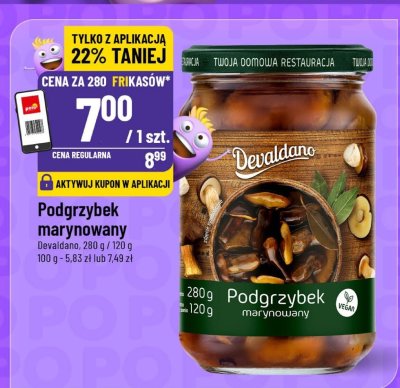 Podgrzybek marynowany Devaldano 280g promocja w POLOmarket