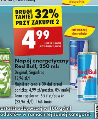 Nap贸j energetyczny Red bull promocja