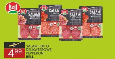 Salami 100 g delikatesowe, pepperoni Bell promocja w Wafelek